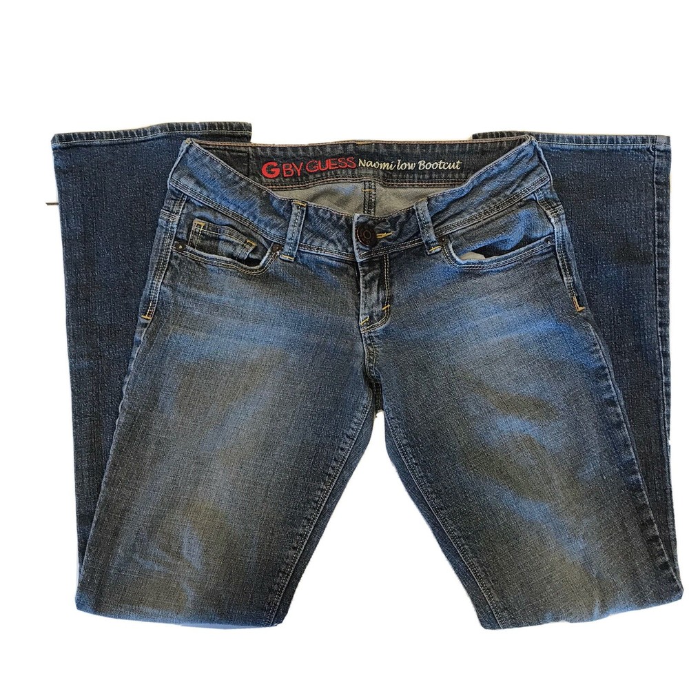 G by Guess Womens Size 27 Naomi Low Bootcut Jeans  Comfort Stretch